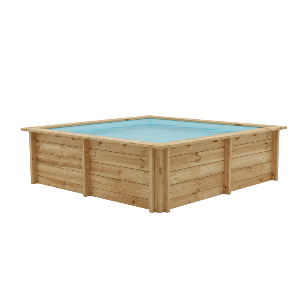 Gre - Piscina de madera Sunbay City 225x225x68 - BricoandPool