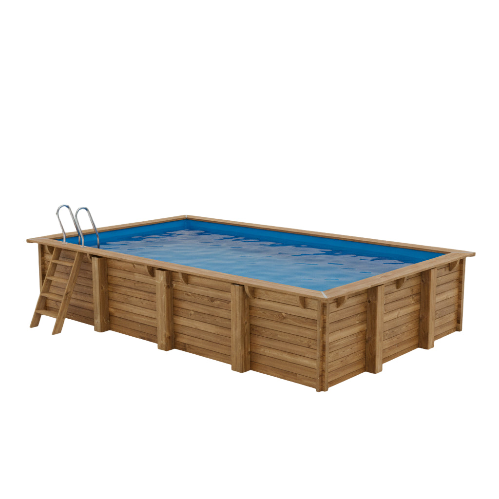 Gre - Piscina de madera Sunbay Evora 620x420x133 - BricoandPool