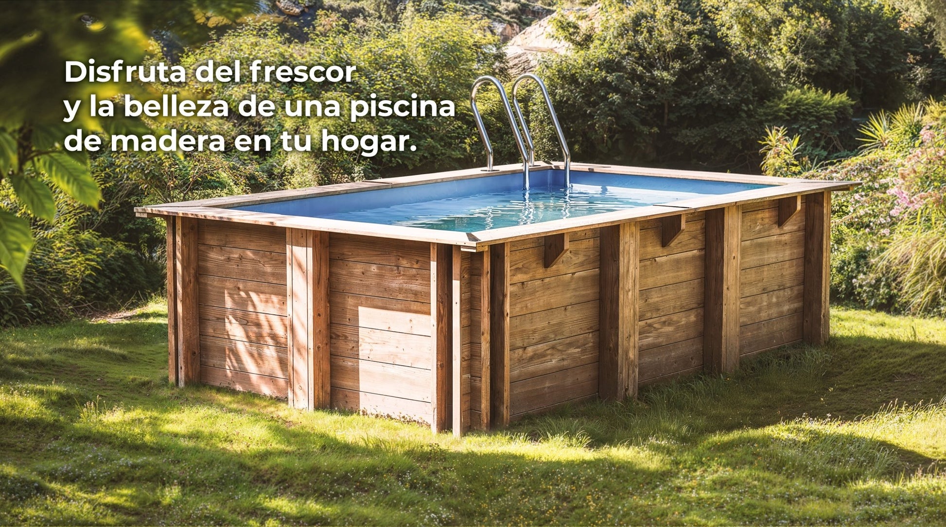 Gre - Piscina de madera Sunbay Vasto 428x136 - BricoandPool