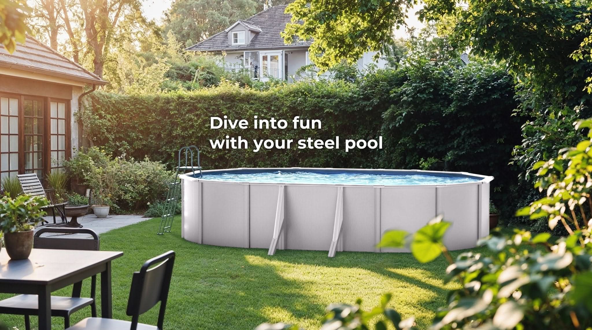 Gre - Piscina desmontable Fidji Ovalada - BricoandPool