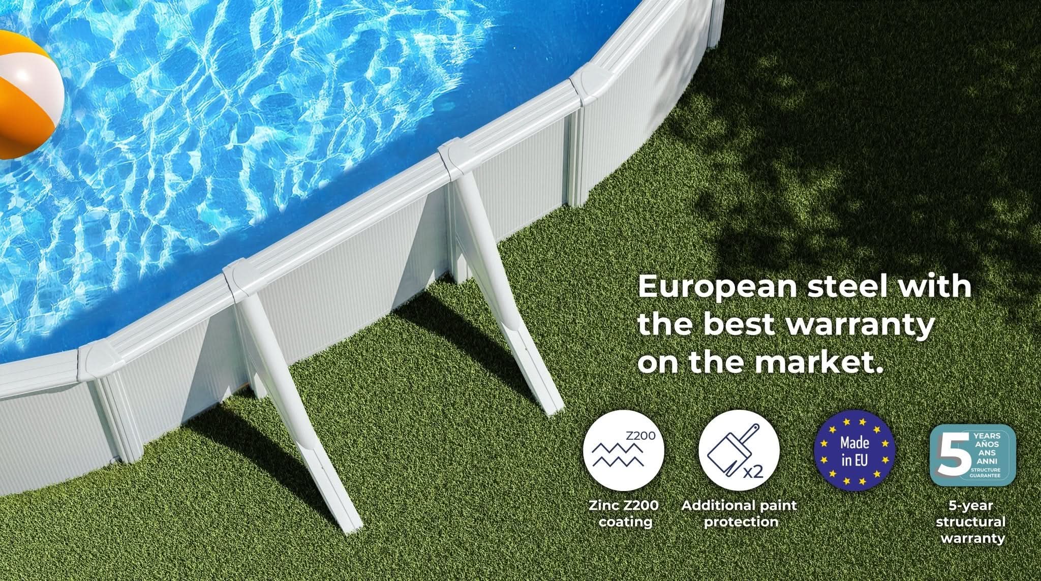 Gre - Piscina desmontable Fidji Ovalada - BricoandPool