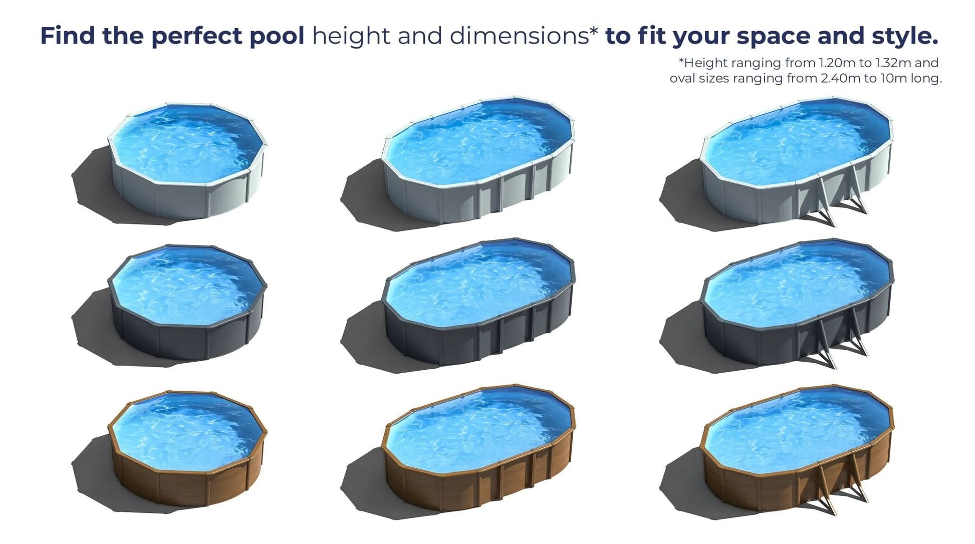 Gre - Piscina desmontable Fidji Ovalada - BricoandPool