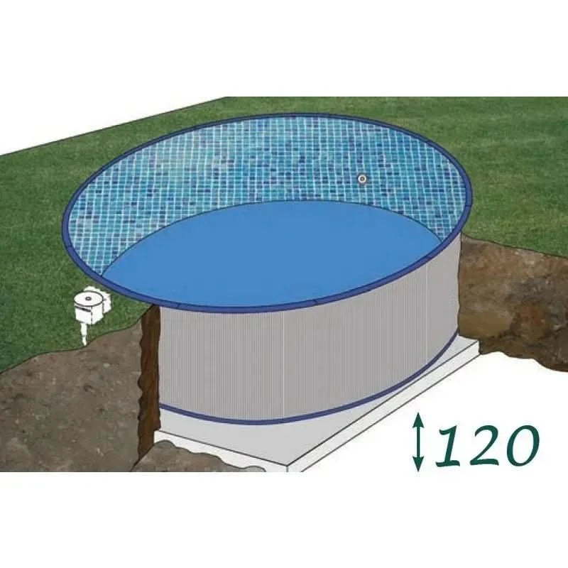Gre - Piscina enterrada Madagascar circular en kit KPE4259 - BricoandPool