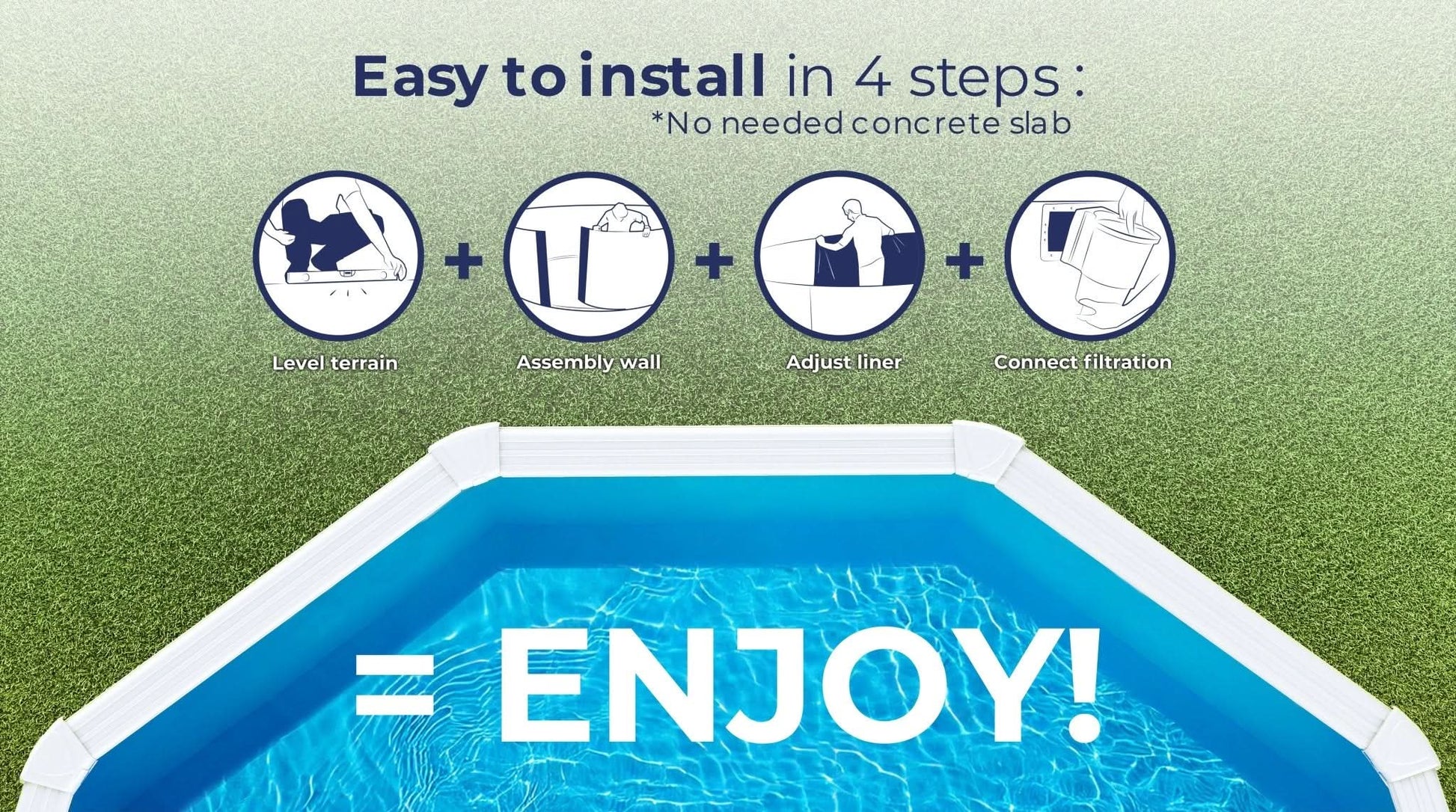 Gre - Piscina Fidji circular - BricoandPool