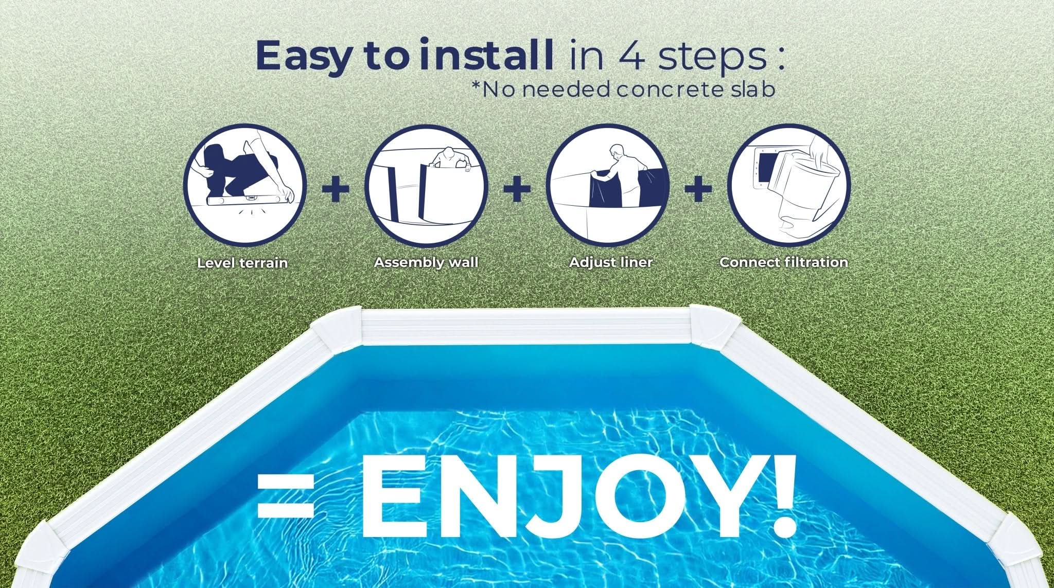 Gre - Piscina Fidji circular - BricoandPool