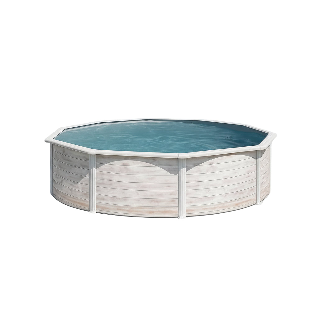 Gre - Piscina Groenlandia circular madera - BricoandPool