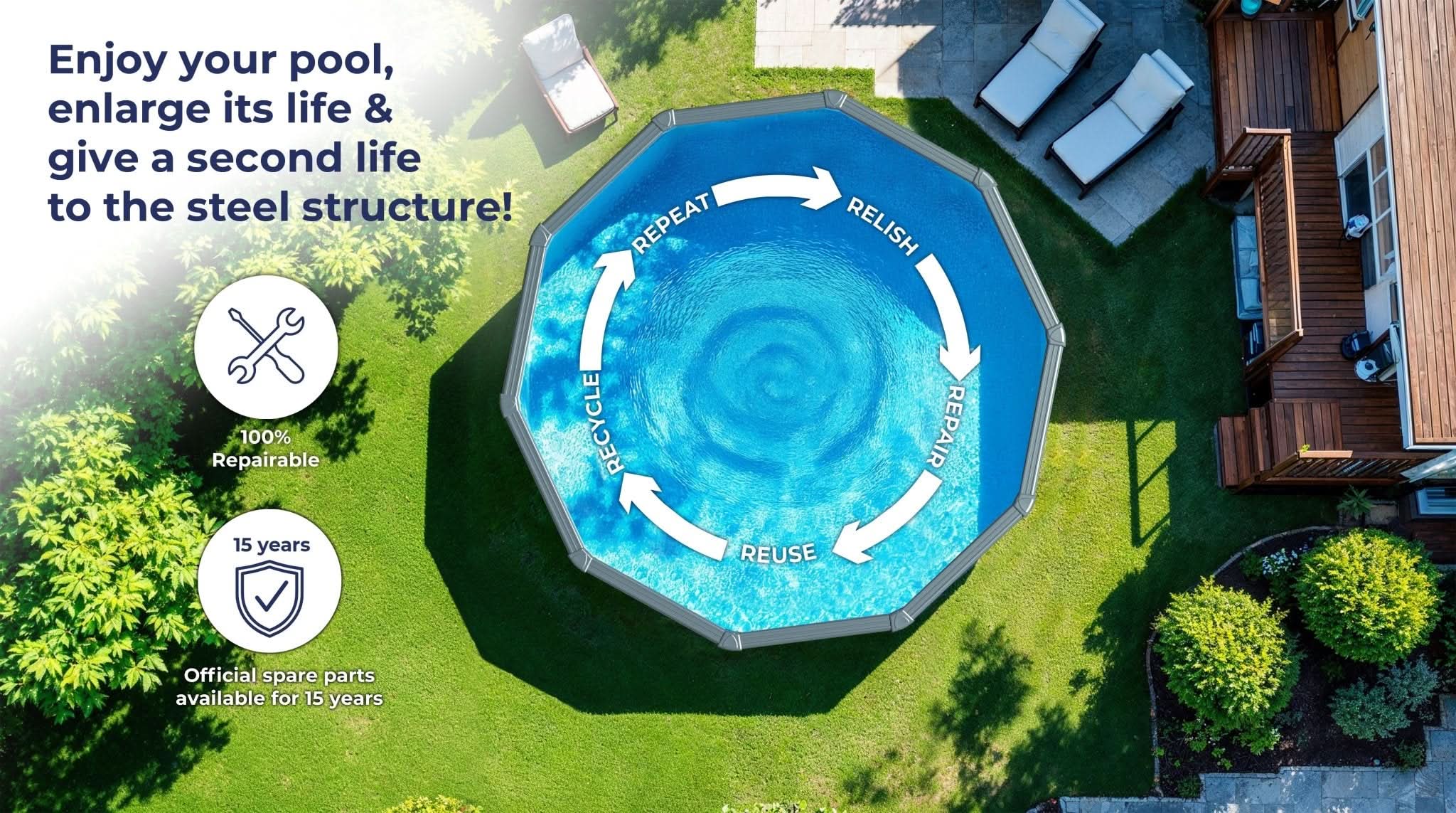 Gre - Piscina Sicilia Circular - BricoandPool