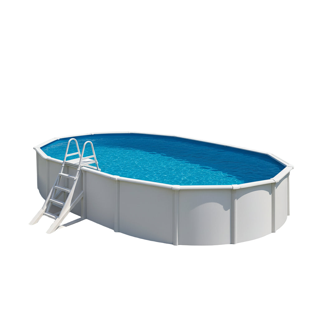Gre - Piscina Wet ovalada chapa blanca depuradora - BricoandPool