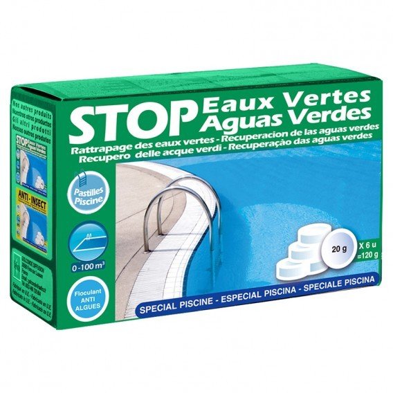 Gre - Stop Aguas Verdes 120g - BricoandPool