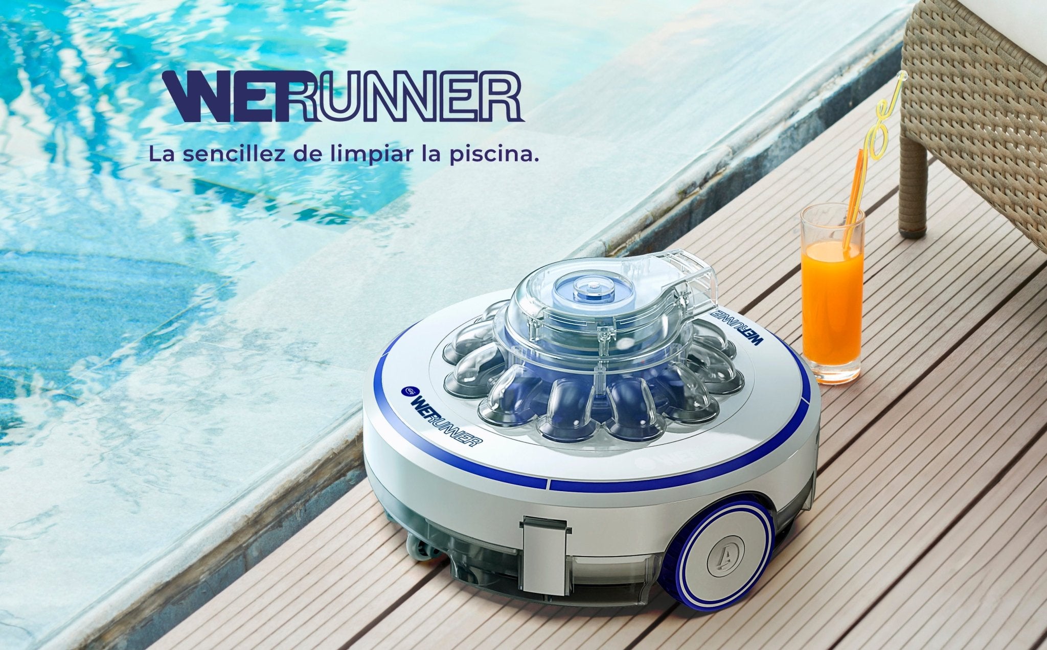 GRE - Wet Runner Limpiafondos piscina bateria sin cable RBR60 - BricoandPool