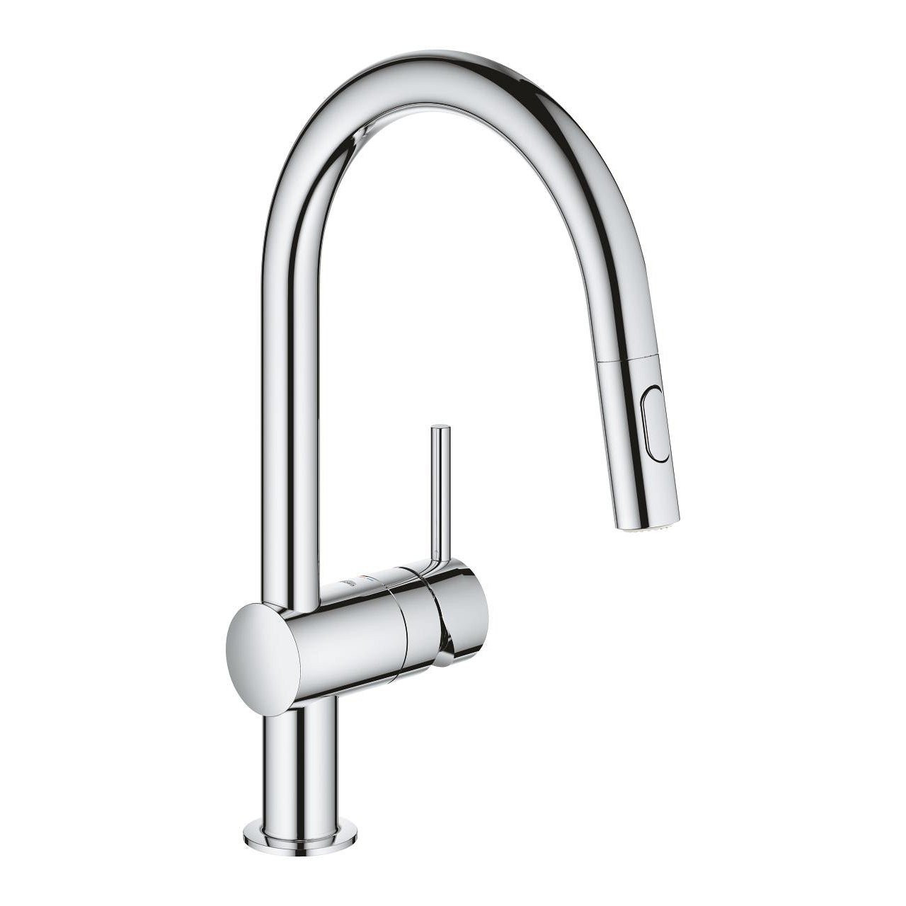 Grohe - Minta Monomando grifo de cocina con caño extraíble cromo - BricoandPool