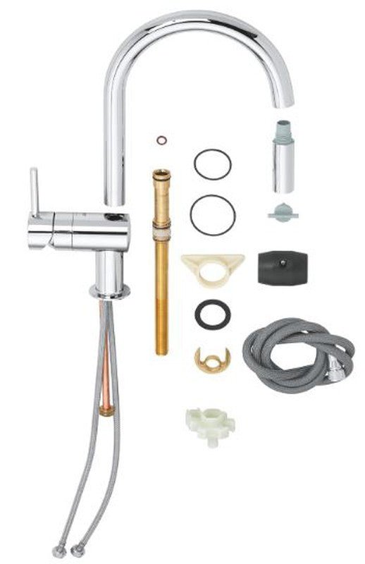Grohe - Minta Monomando grifo de cocina con caño extraíble cromo - BricoandPool