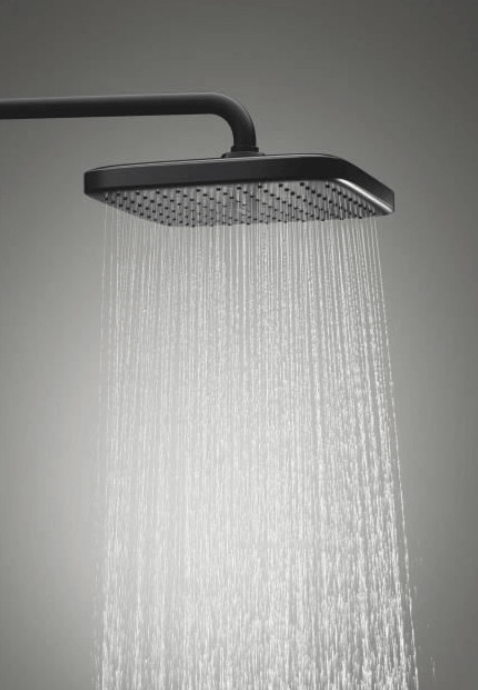 Grohe - Tempesta System 250 Cube Sistema de ducha con termostato incorporado negra mate - BricoandPool