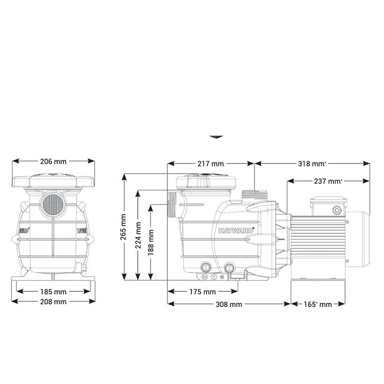 HAYWARD - Bomba de piscina Starpump - BricoandPool