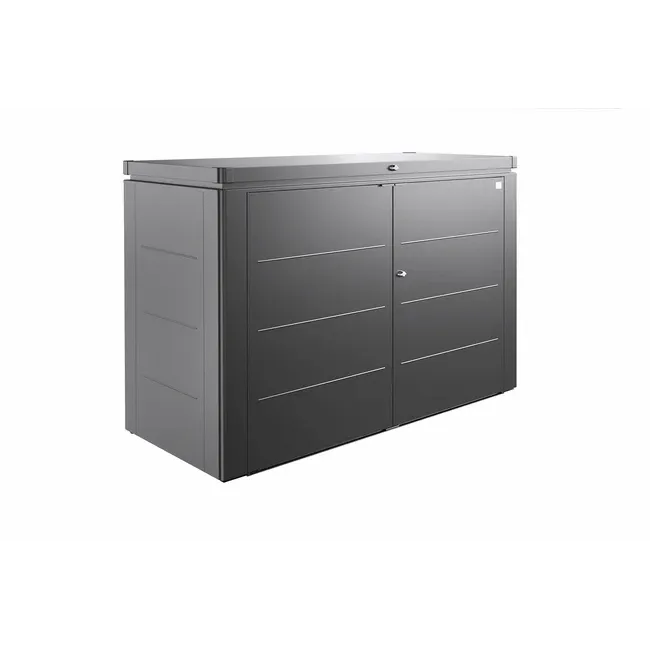 Biohort – Armoire métallique élégante HighBoard en couleur Gris foncé métallique