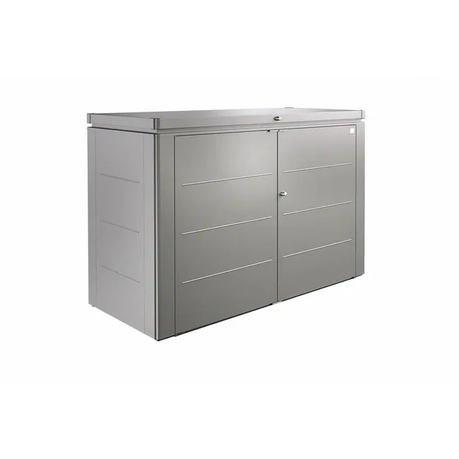 Biohort – Armoire métallique élégante HighBoard en couleur Gris quartz métallique