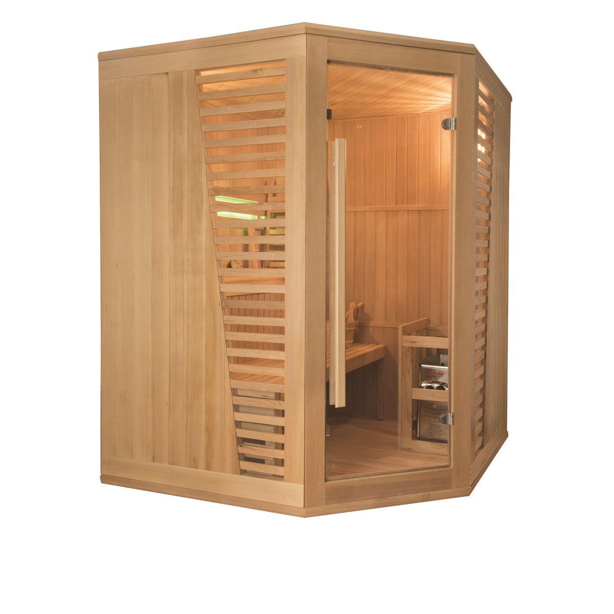 Holl's - Sauna veneciana angular de 3/4 plazas - BricoandPool