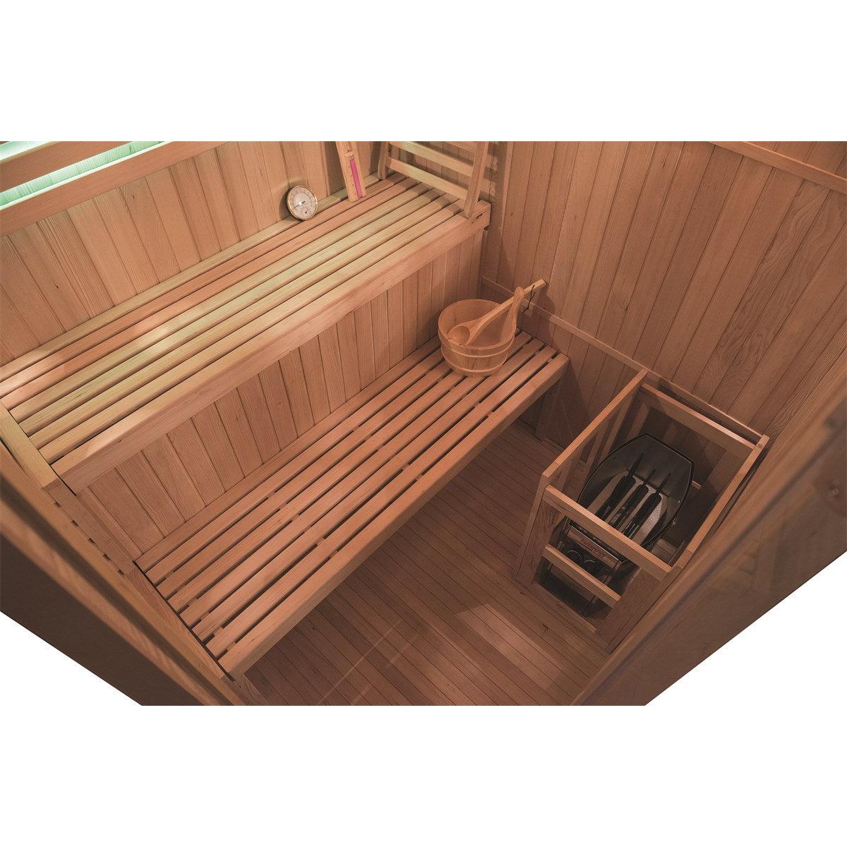 Holl's - Sauna veneciana angular de 3/4 plazas - BricoandPool