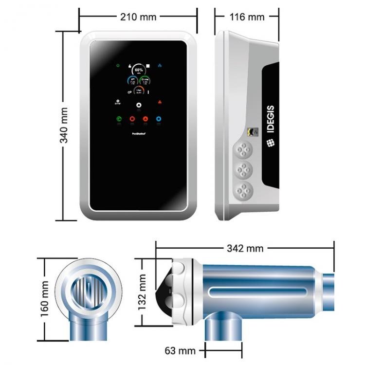Idegis - Clorador salino Domotic 2 LS - BricoandPool