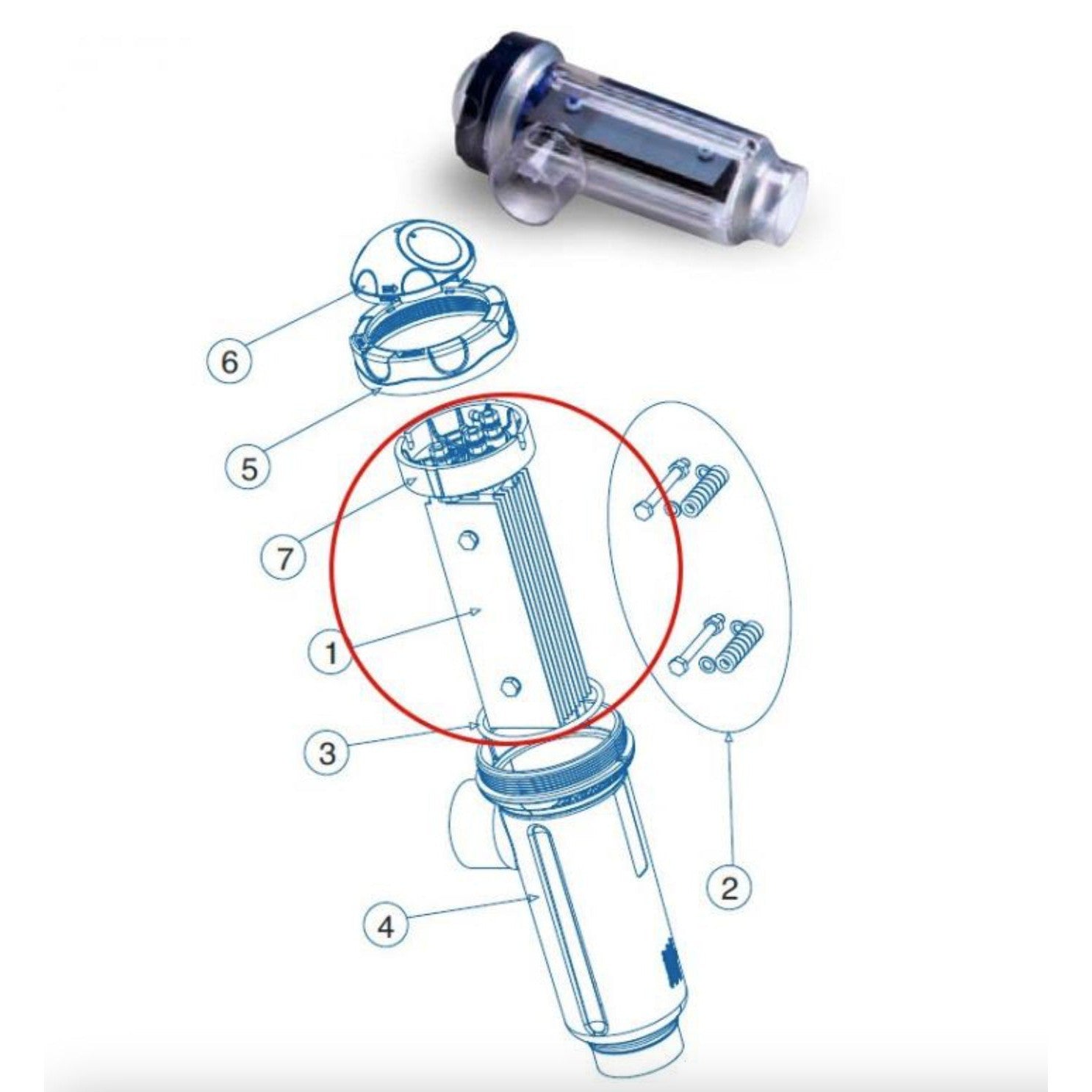 IDEGIS - Electrodo célula DOMOTIC/DOMOTIC2 - BricoandPool