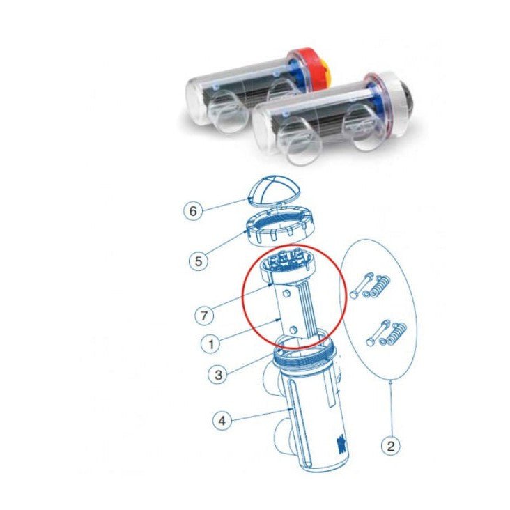 IDEGIS - Electrodo célula TECNO 2012/TECNO 2 - BricoandPool