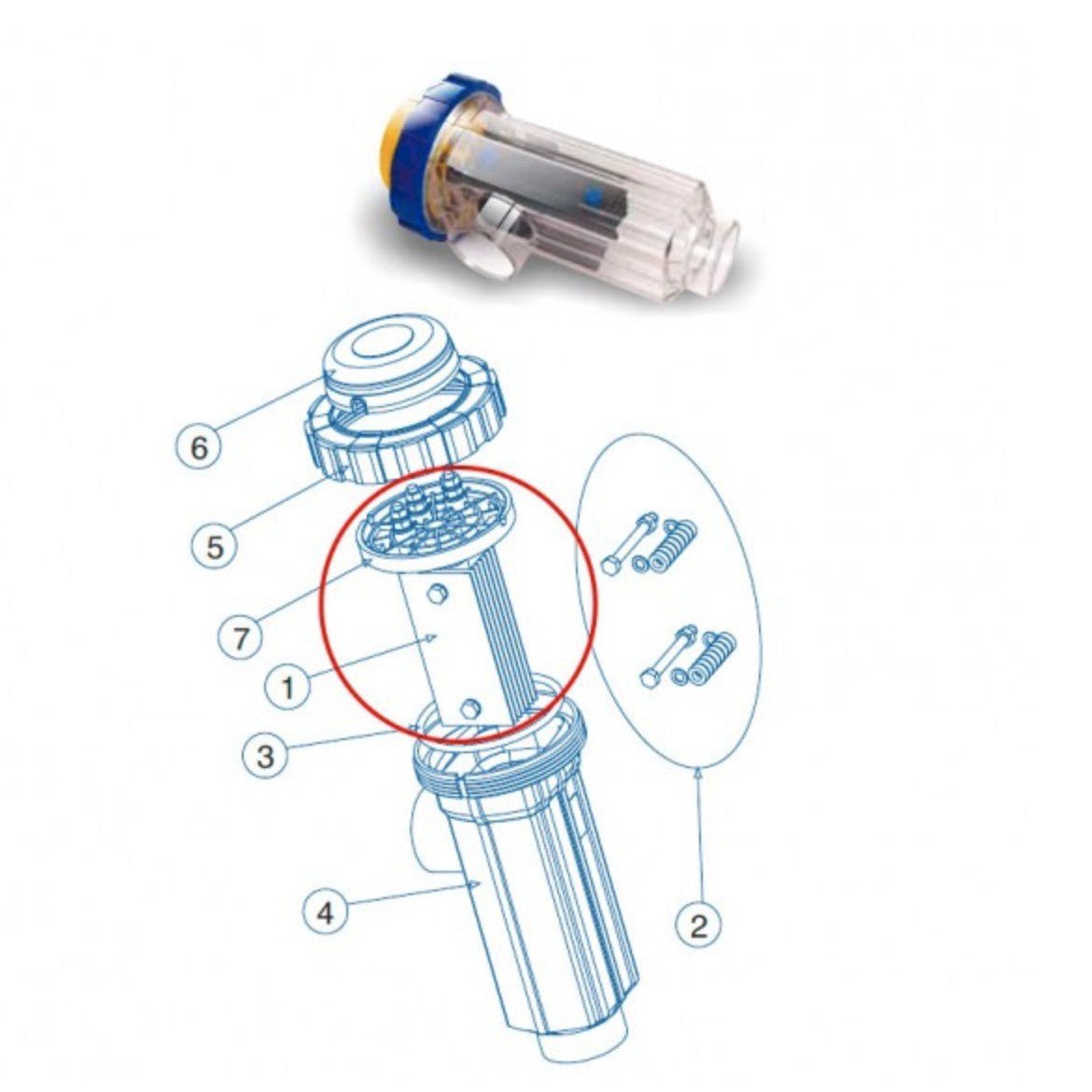 IDEGIS - Electrodo célula TECNO - BricoandPool