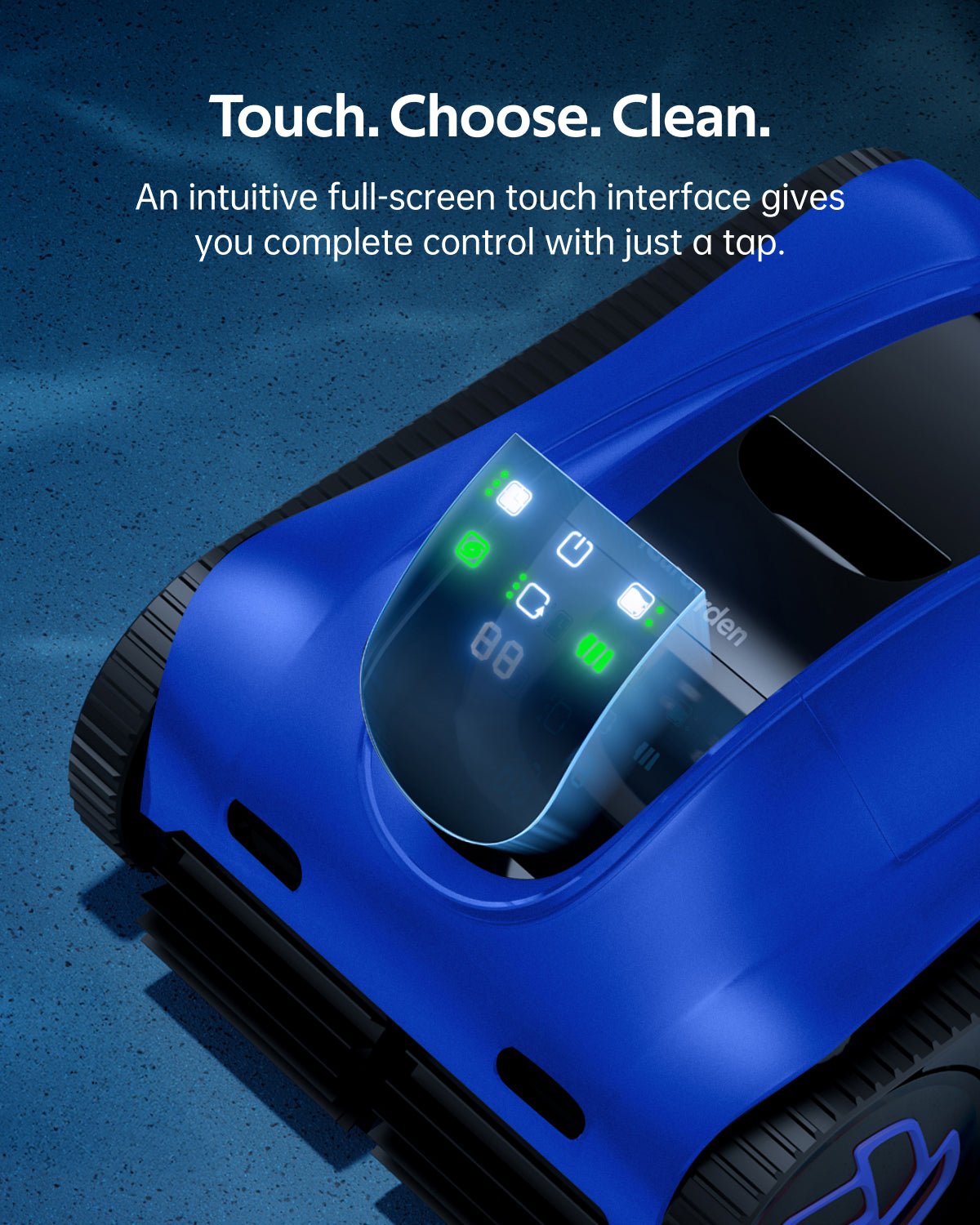 iGarden - K80 azul Robot Limpiafondos de piscina de batería sin cable - BricoandPool