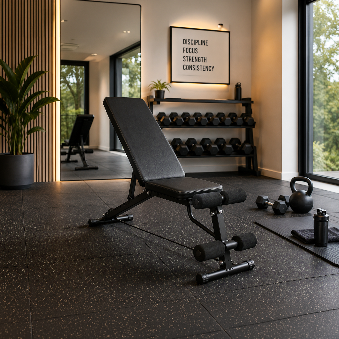 Banc de musculation pliable 7 niveaux noir 250 kg