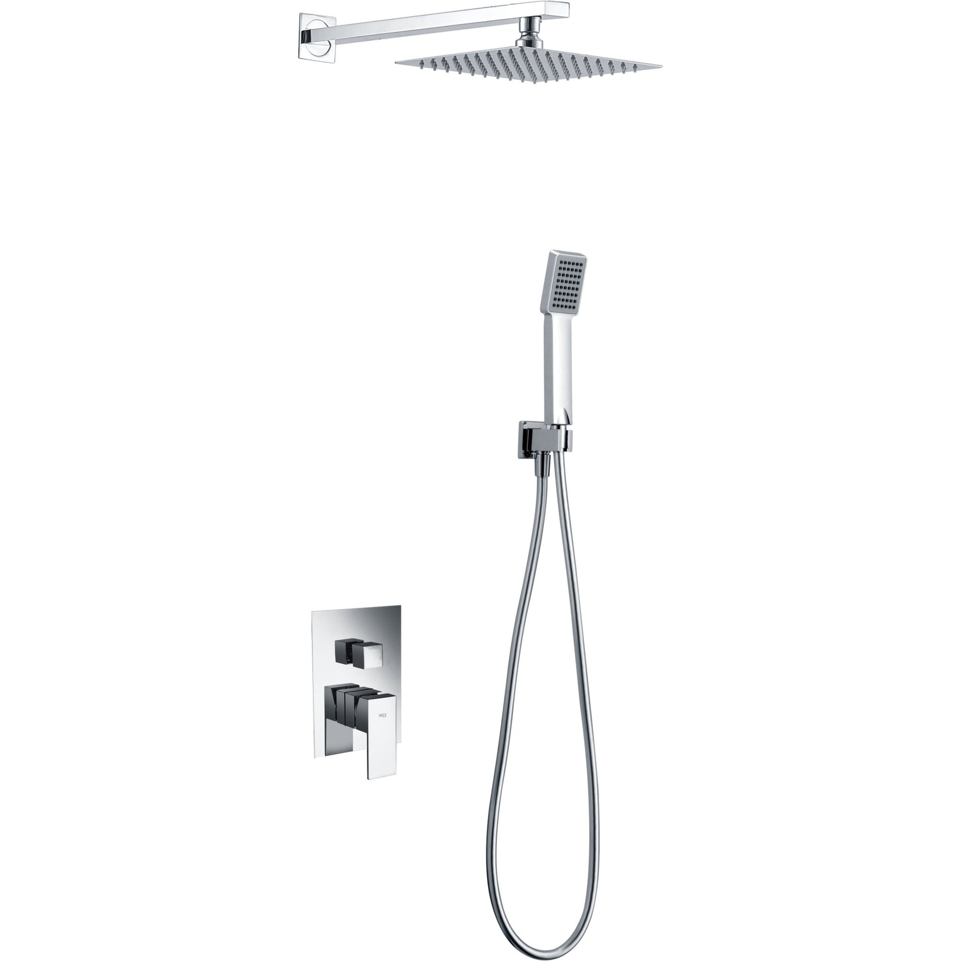 Imex - Conjunto de ducha empotrado monomando Dublín - BricoandPool