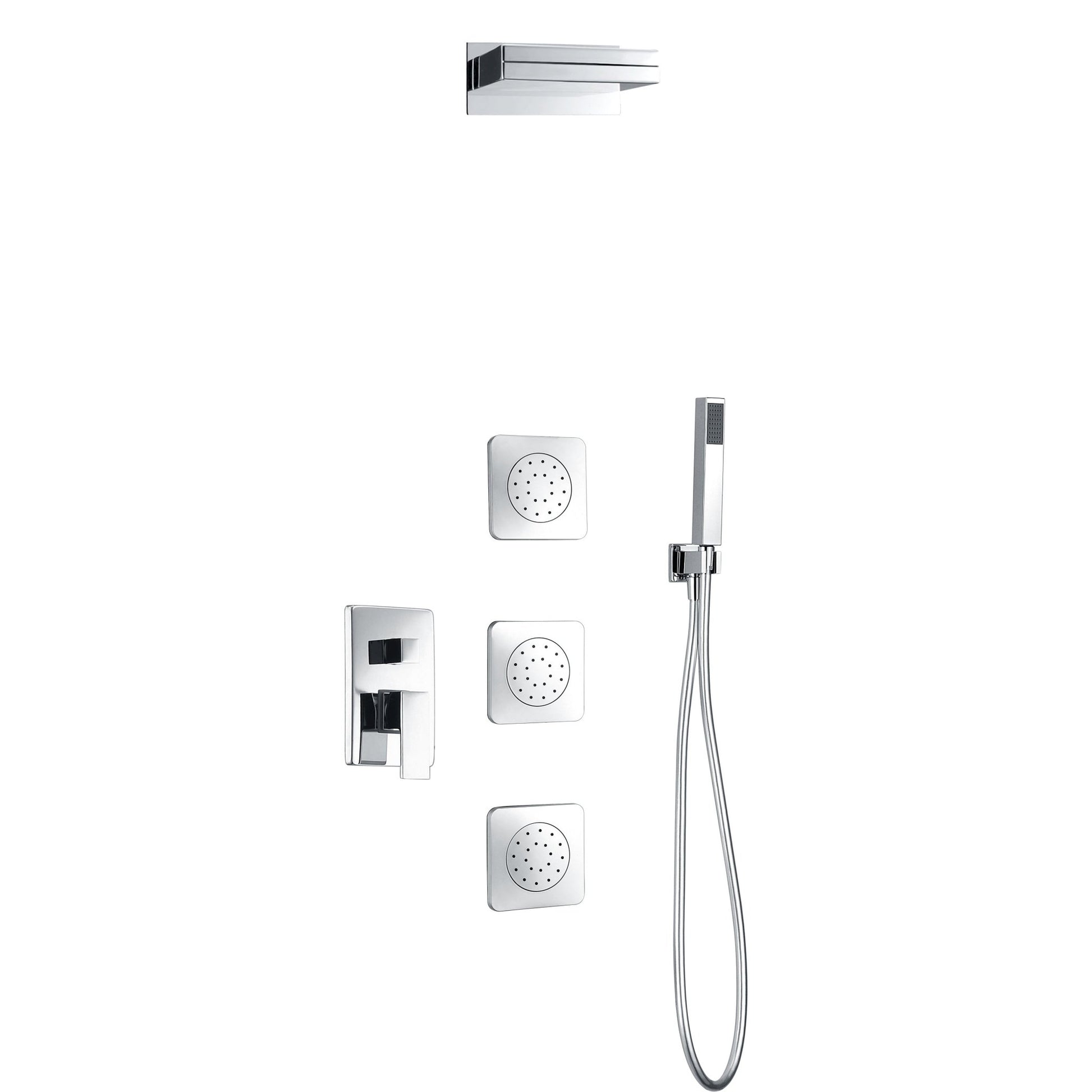 Imex - Conjunto de ducha empotrado monomando Formentera - BricoandPool