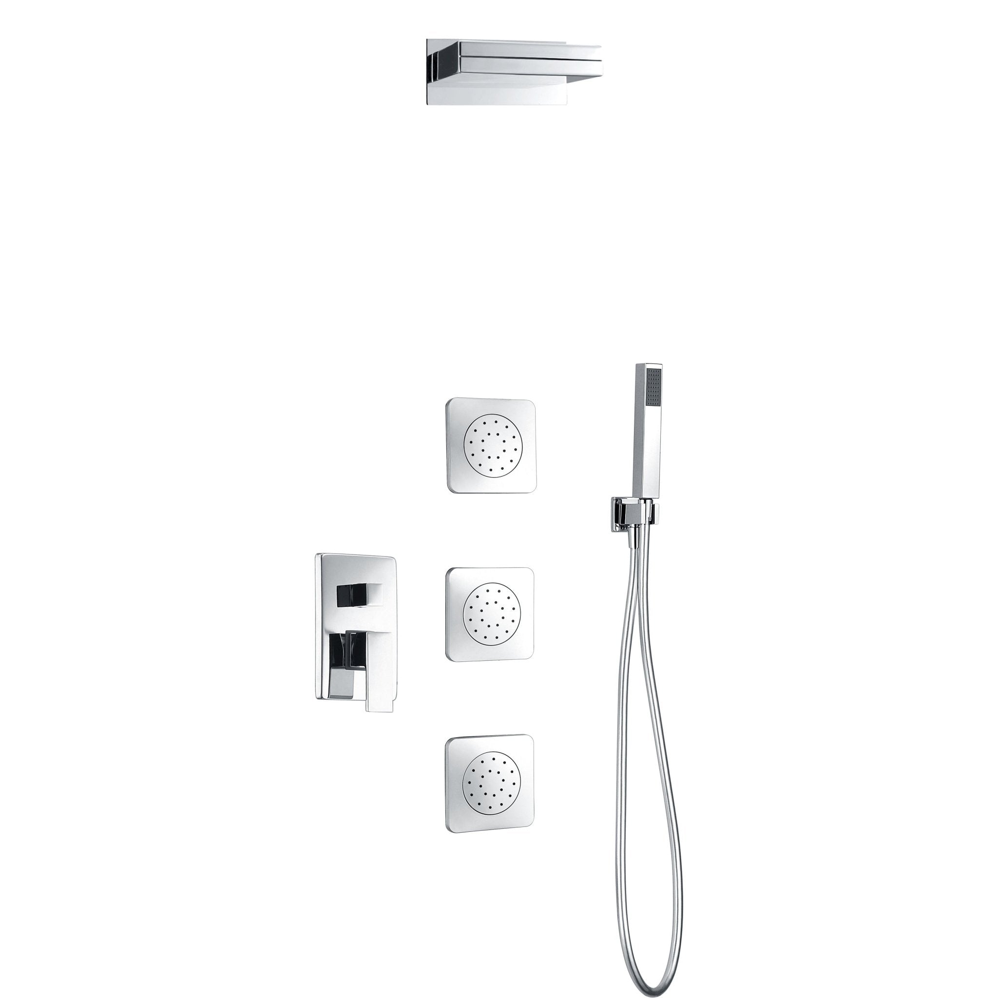 Imex - Conjunto de ducha empotrado monomando Formentera - BricoandPool