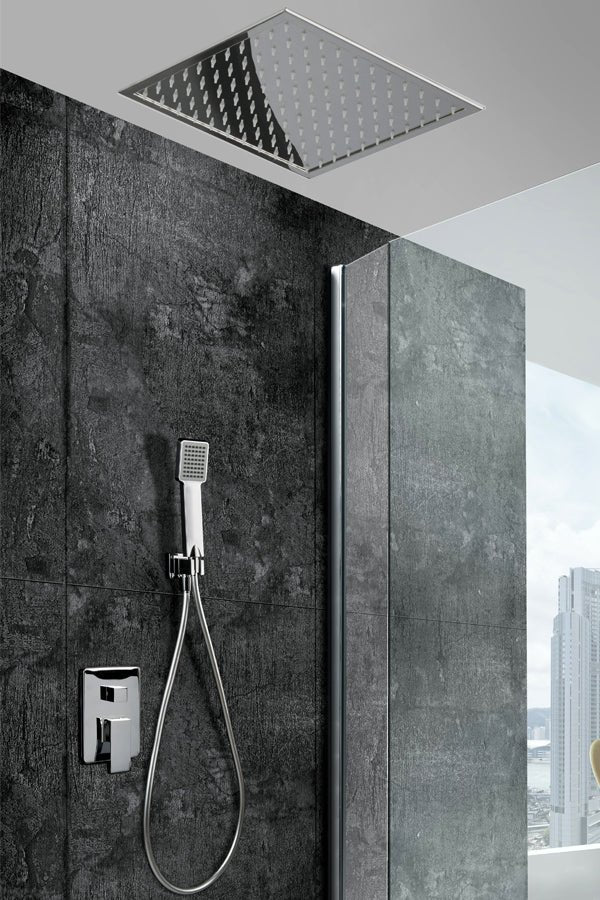 Imex - Conjunto de ducha empotrado monomando Gales - BricoandPool