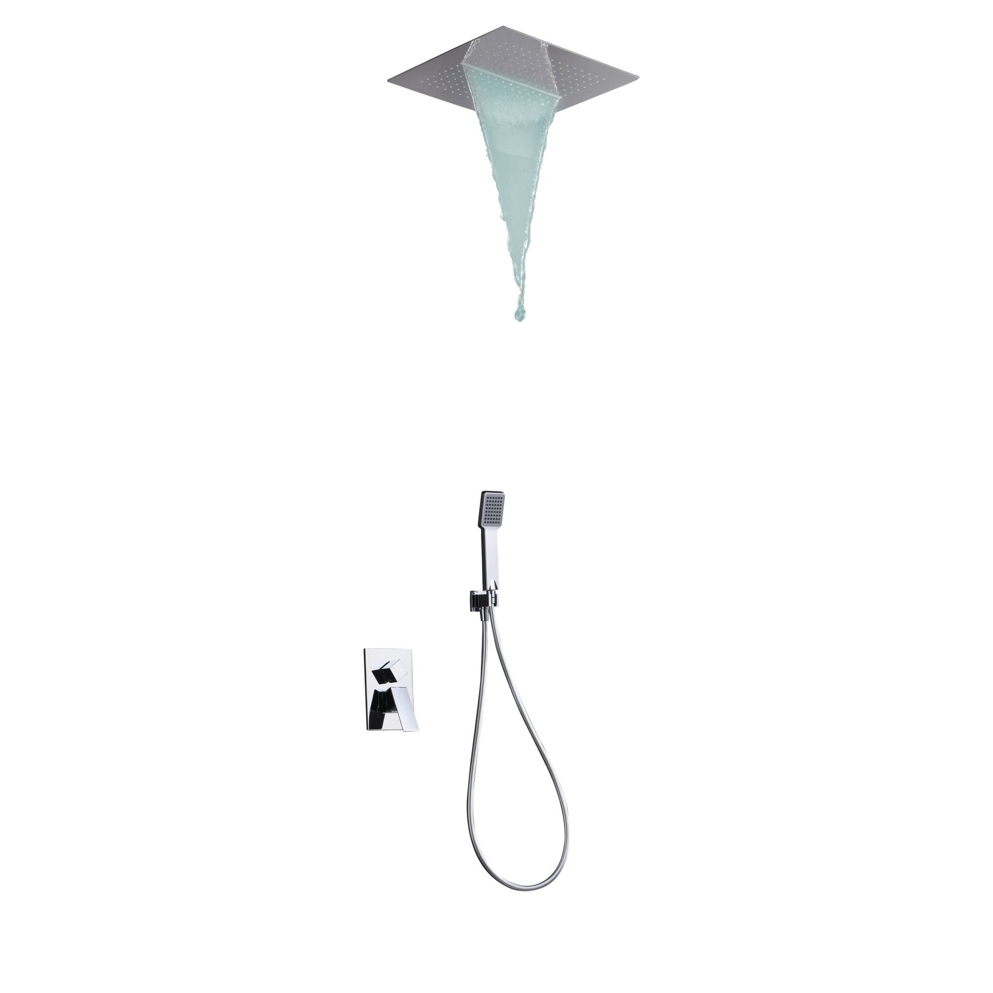 Imex - Conjunto de ducha empotrado monomando Málaga - BricoandPool