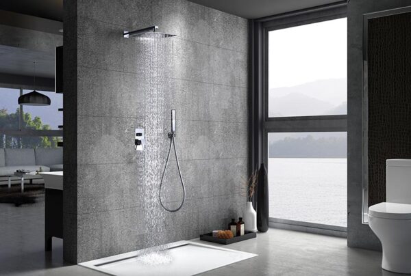 Imex - Conjunto de ducha empotrado monomando Suecia - BricoandPool