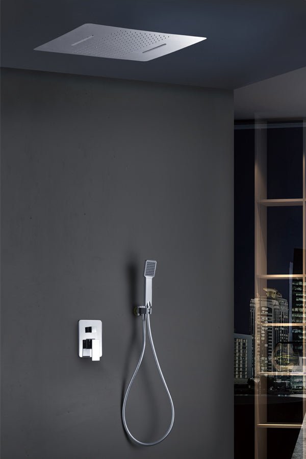 Imex - Conjunto de ducha empotrado monomando Sumatra con premarco - BricoandPool