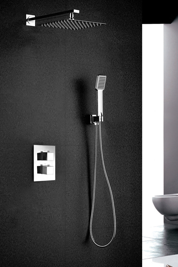 Imex - Conjunto de ducha empotrado termostático Cies - BricoandPool