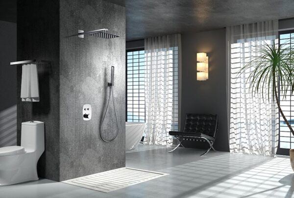 Imex - Conjunto de ducha empotrado termostático Hidra - BricoandPool