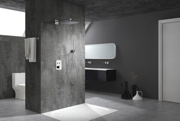 Imex - Conjunto de ducha empotrado termostático Madeira - BricoandPool