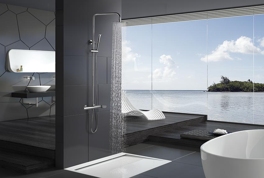 Imex - Conjunto de ducha monomando Dinamarca - BricoandPool