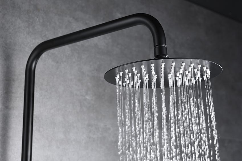 Imex - Conjunto de ducha monomando Dinamarca negro mate - BricoandPool