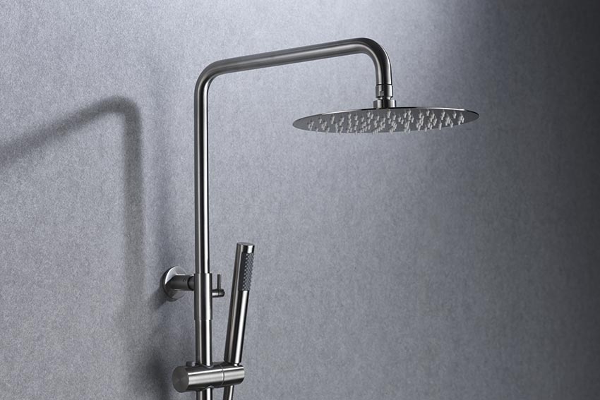 Imex - Conjunto de ducha monomando Moscú acero S.316 - BricoandPool