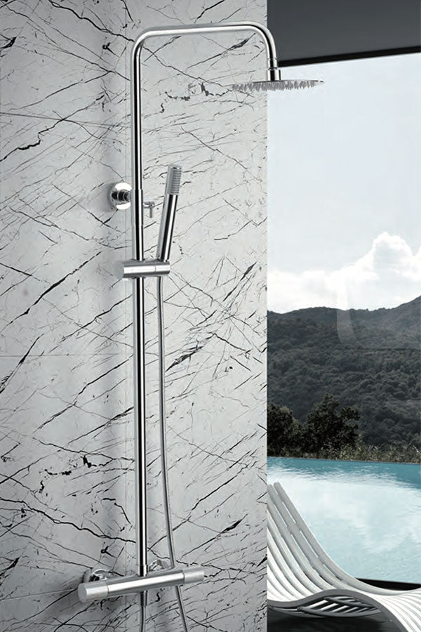 Imex - Conjunto de ducha termostático Line - BricoandPool