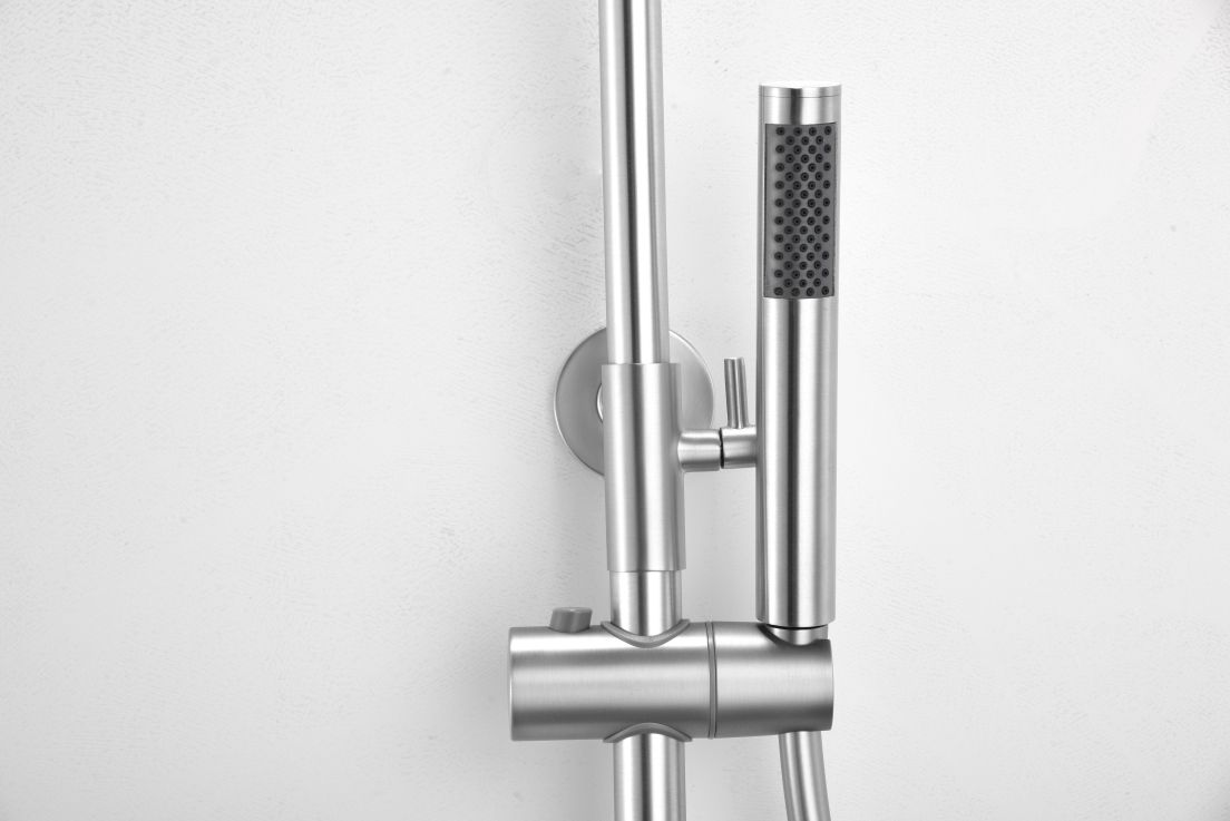 Imex - Conjunto ducha monomando Delos (acero S.316) - BricoandPool