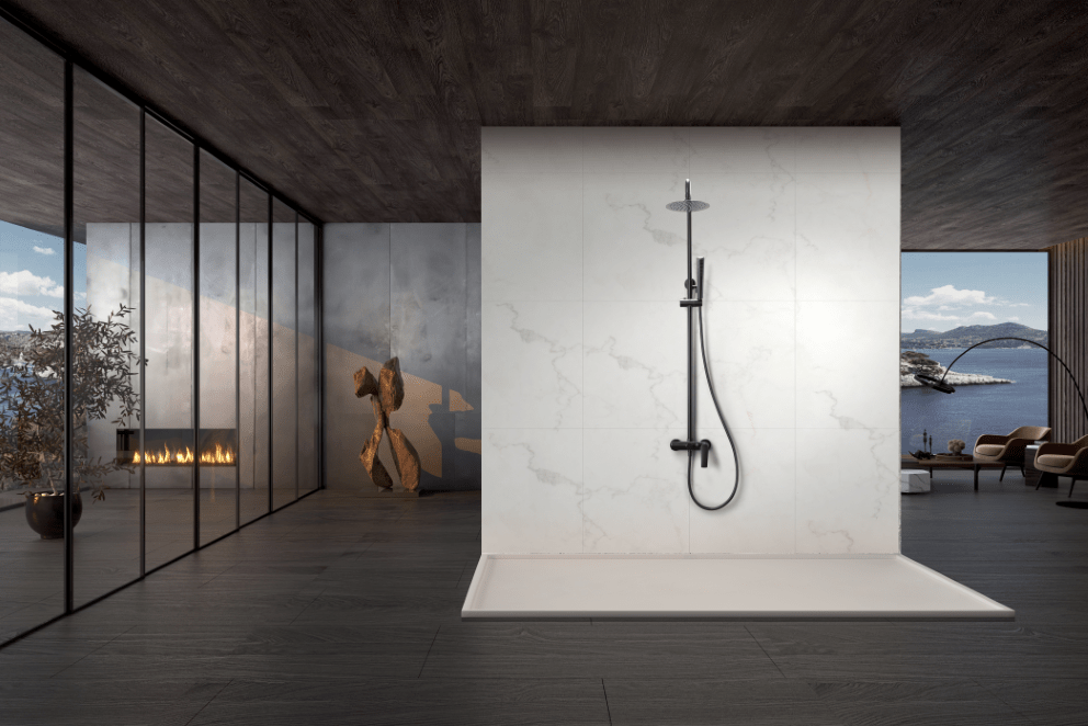 Imex - Conjunto ducha monomando Delos black gun metal - BricoandPool