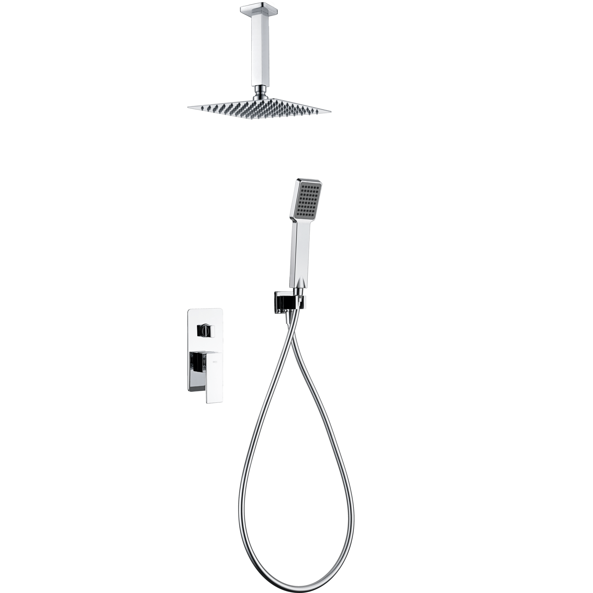 Imex - Conjunto ducha monomando empotrado Catania - BricoandPool