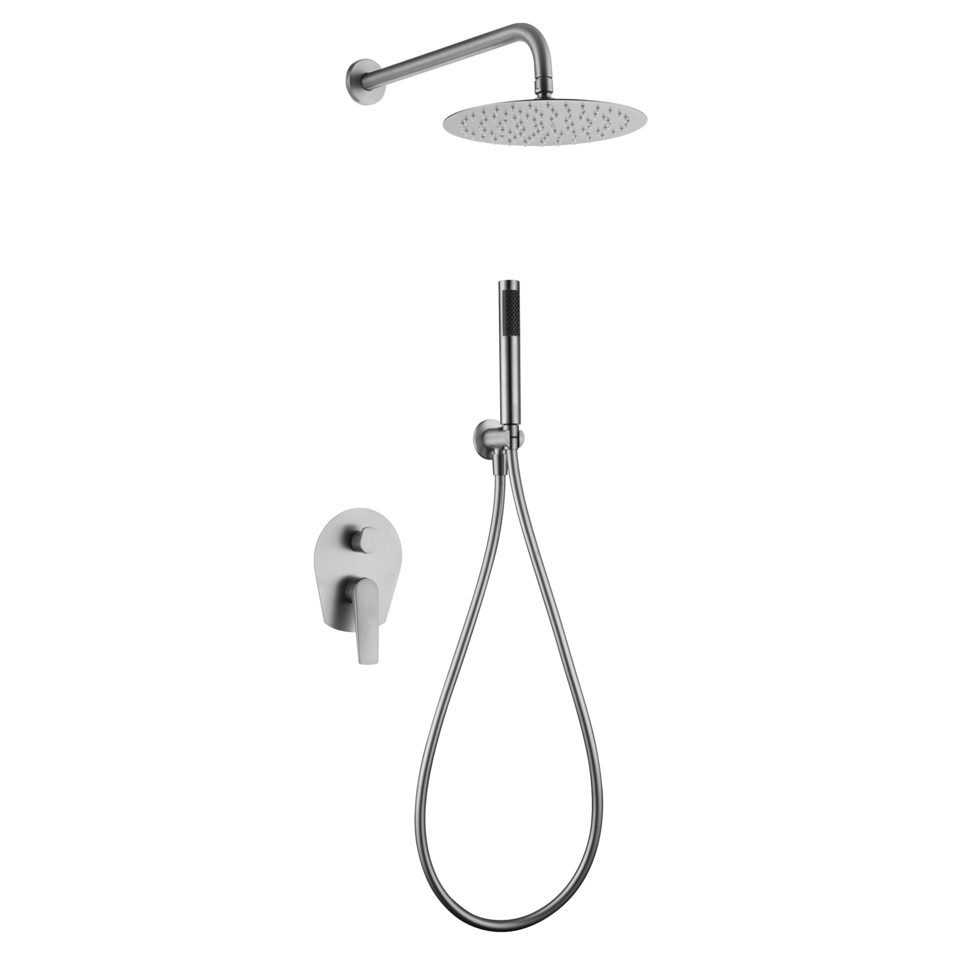 Imex - Conjunto ducha monomando empotrado Delos (acero S.316) - BricoandPool