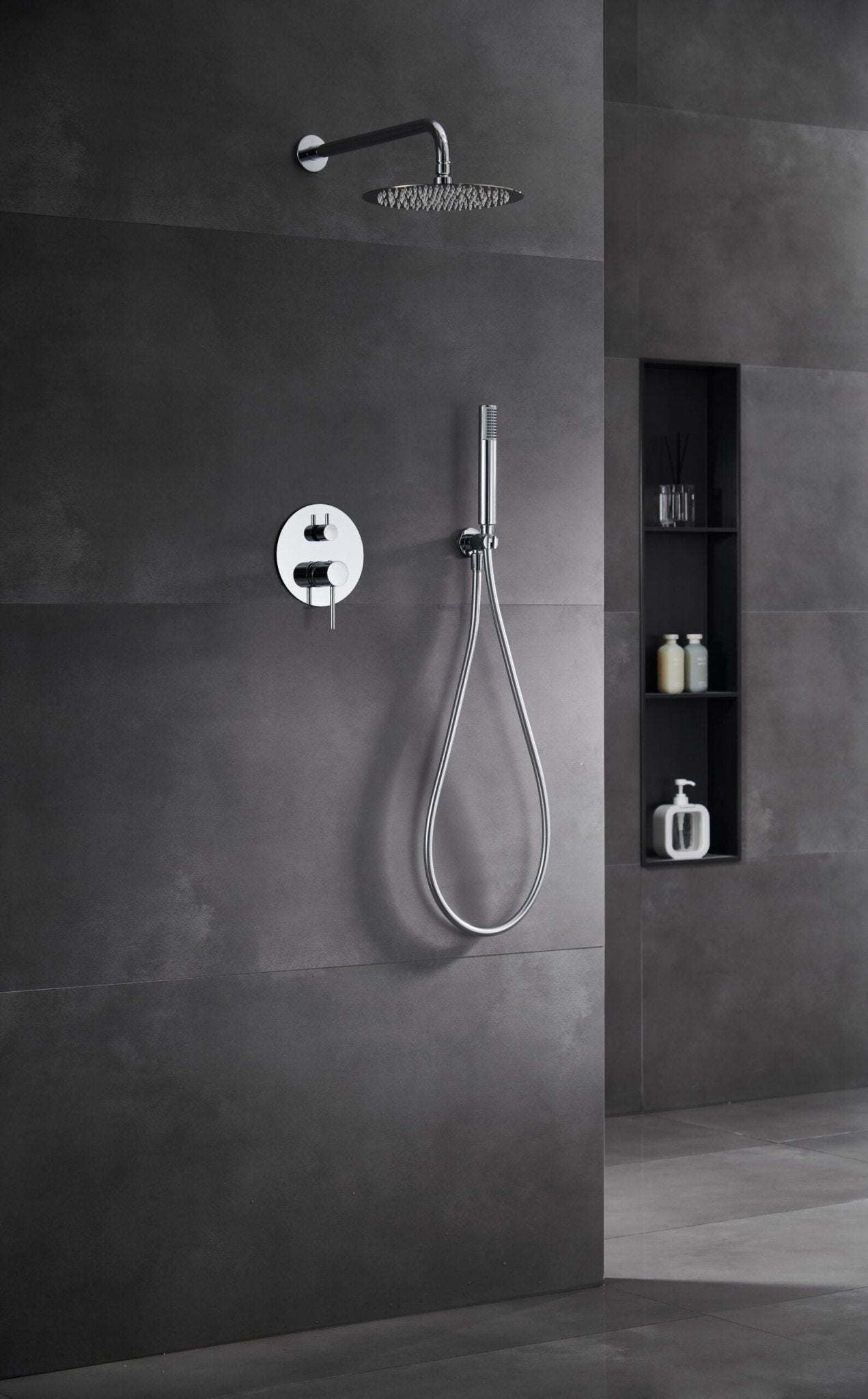 Imex - Conjunto ducha monomando empotrado Monza - BricoandPool