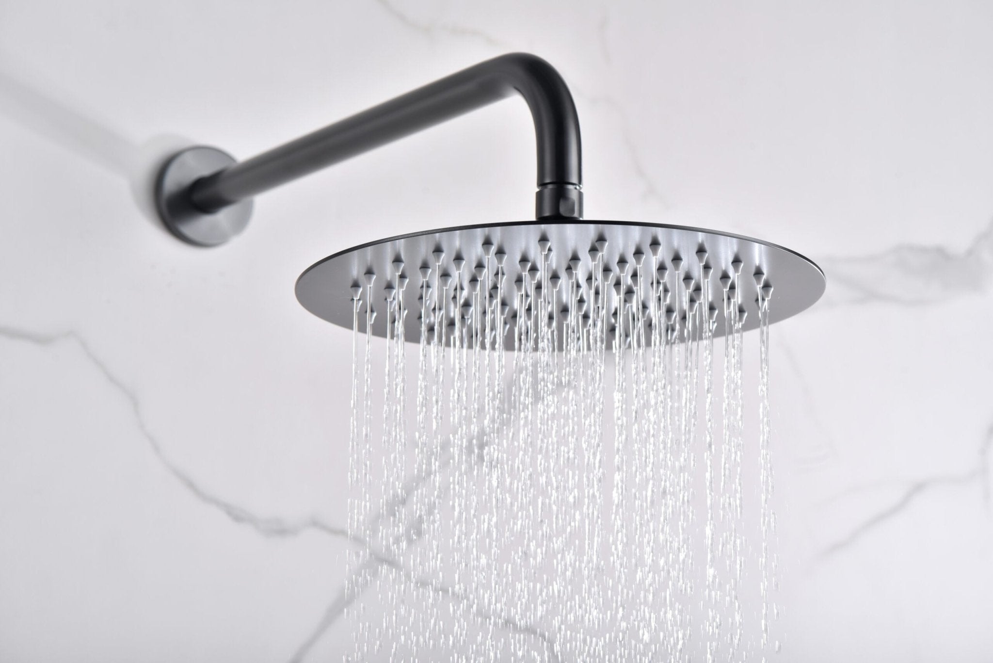 Imex - Conjunto ducha monomando empotrado Monza black gun metal - BricoandPool