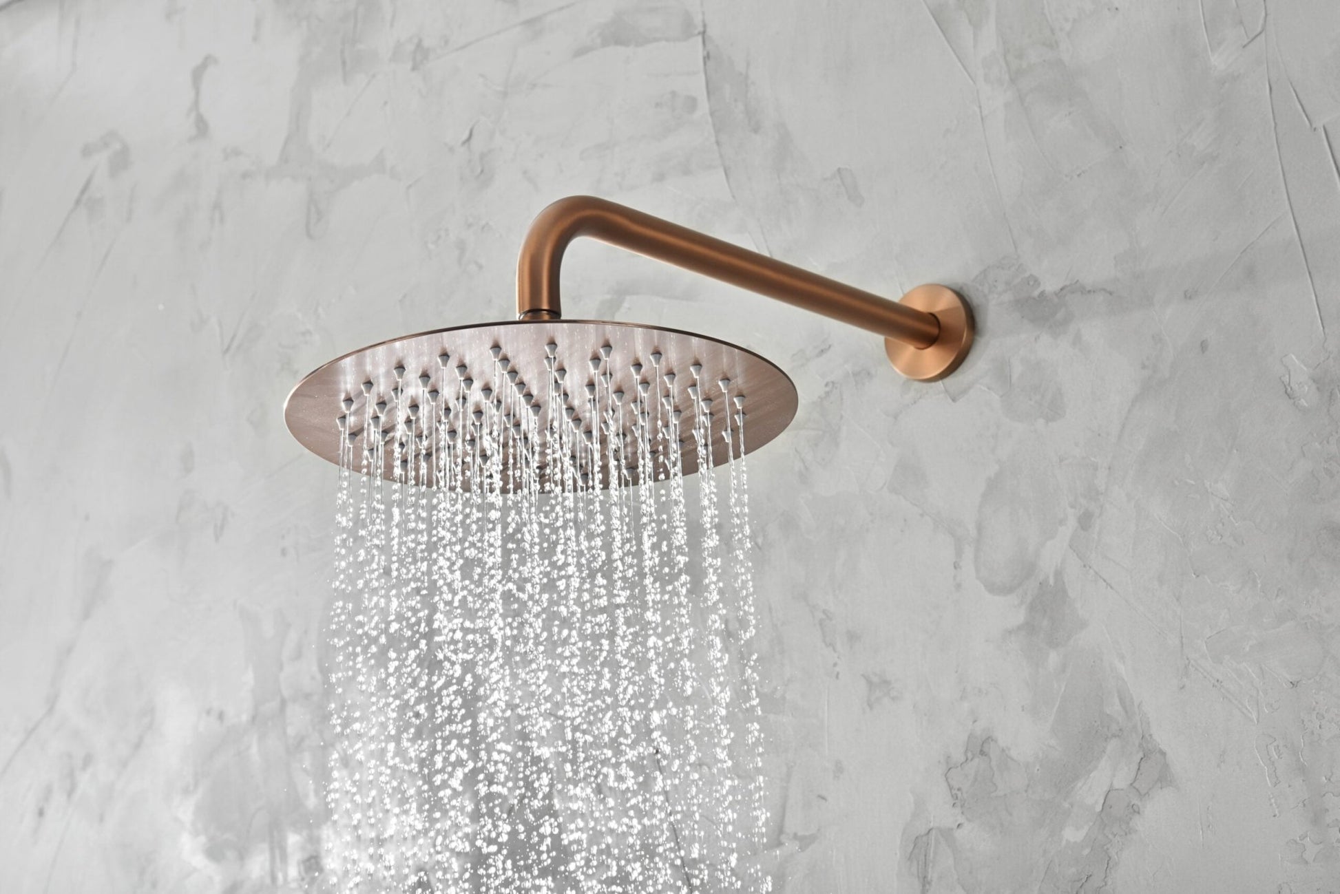 Imex - Conjunto ducha monomando empotrado Monza oro rosa cepillado - BricoandPool