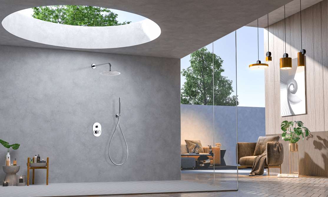 Imex - Conjunto ducha monomando empotrado Olimpo - BricoandPool